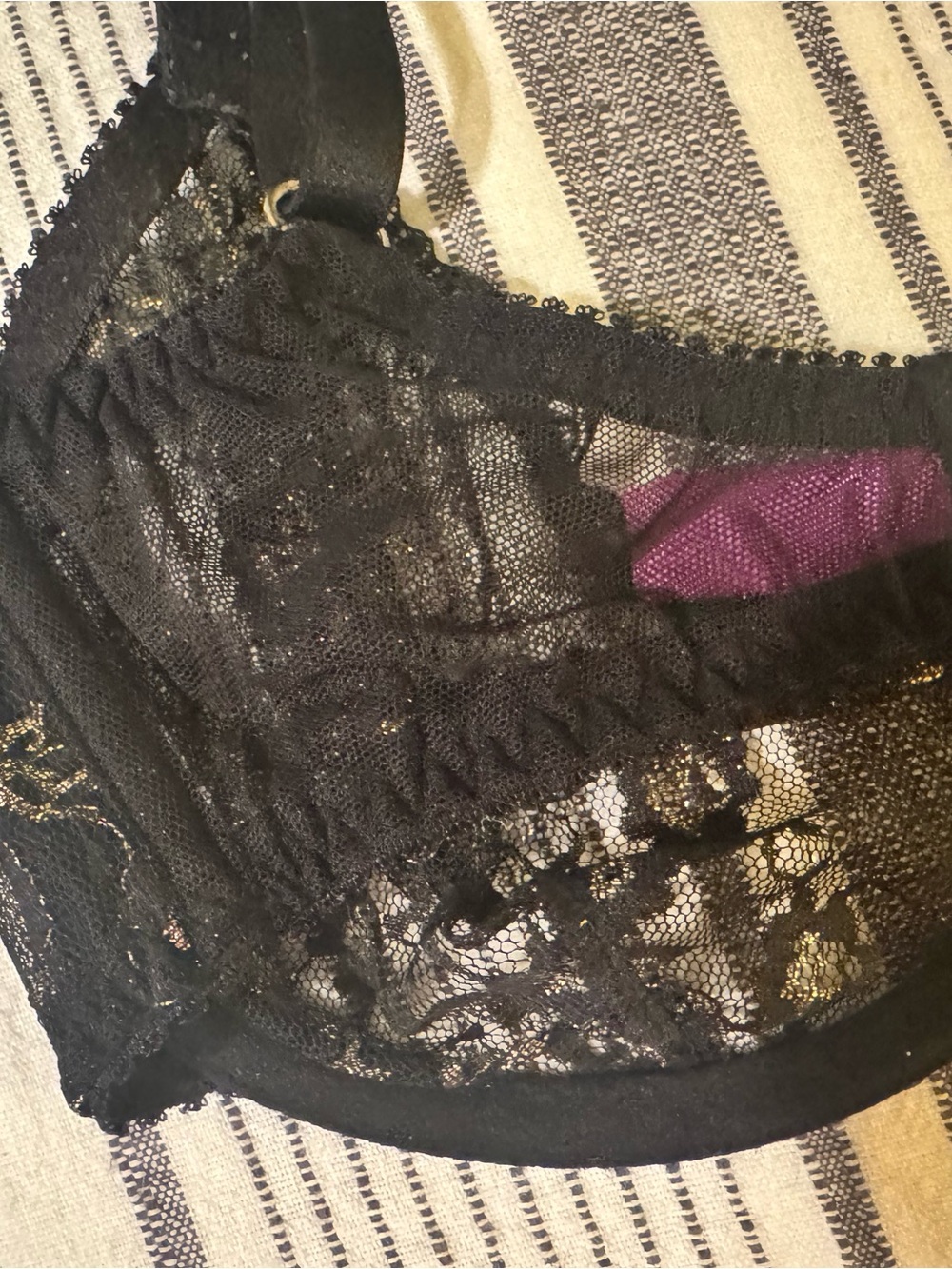 Agent Provocateur Black Lace Underwire Bra 32E - Picture 8 of 16